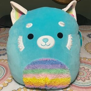 NWT 16” Vanessa Squishmallow the (Blue) Red Panda Christmas 2021